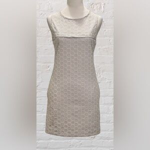 J. Crew Sear Sucker and Eyelet Shift Dress, Size 2 Preppy Nautical Cottagecore